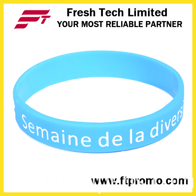 Fashion Promotional Eco-Friendly Silicone Wristband